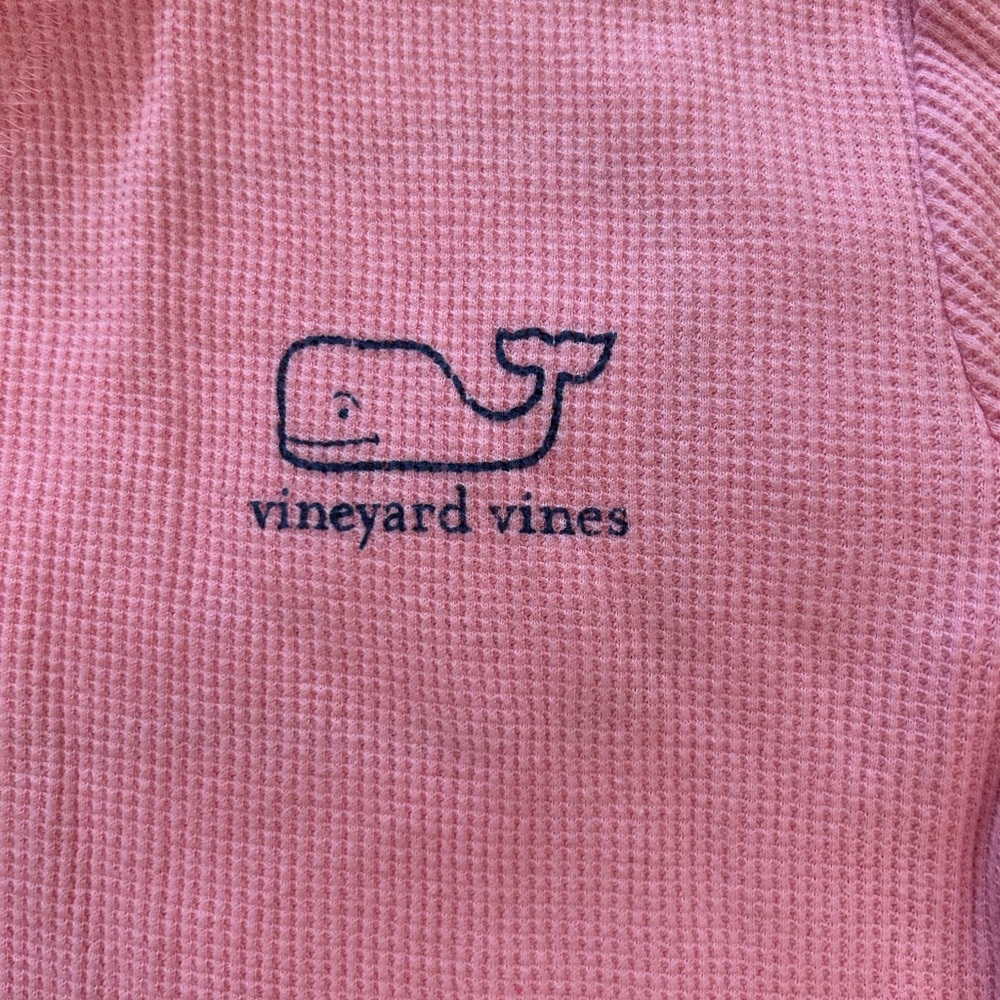 Vineyard Vines Women’s Long Sleeve Thermal Tee in Pink - Picture 2 of 9